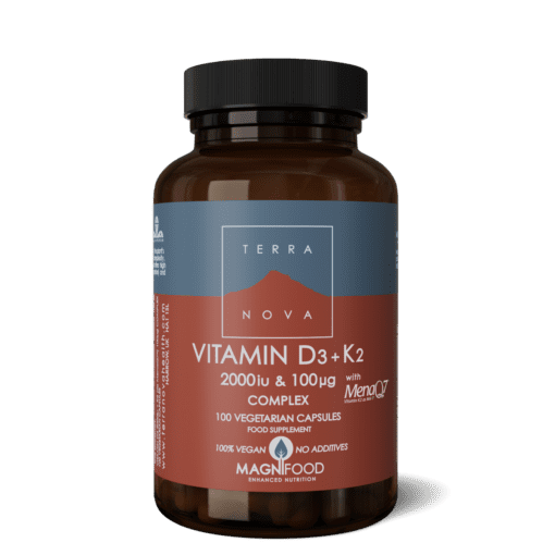 Vitamin D3 + Vitamin K2 2000iu & 100ug Complex 100's